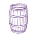 A wine barrel
